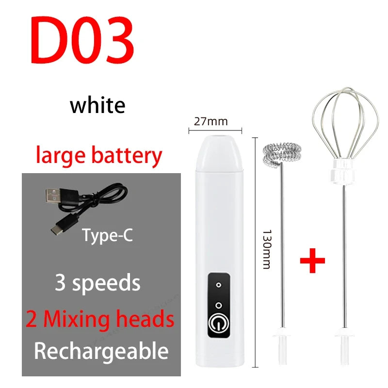 USB Rechargeable Electric Milk Frother