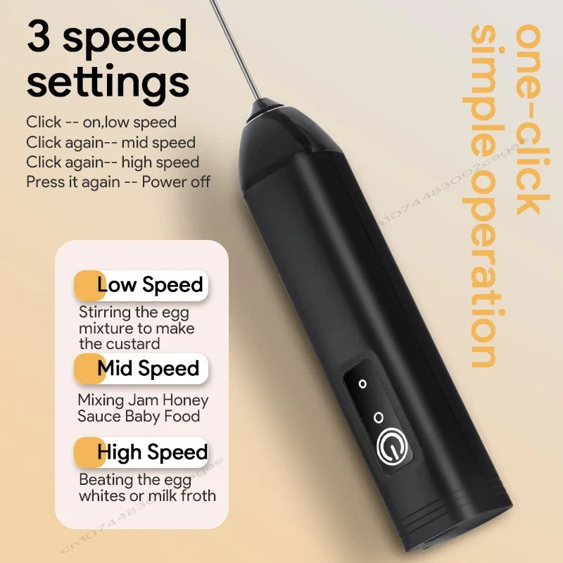 USB Rechargeable Electric Milk Frother