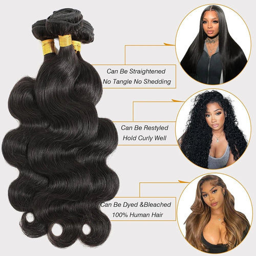 CSCHS Body Wave Human Hair Bundles